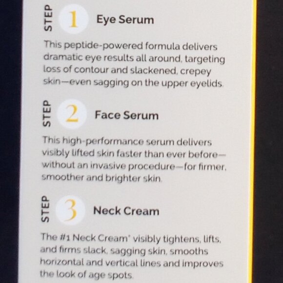 STRIVECTIN Discovery Series TIGHTEN & LIFT 1.Eye Serum 2.Face Serum 3.Neck Cream - Picture 10 of 10